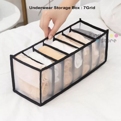 Underwear Storage Box : 7Grid